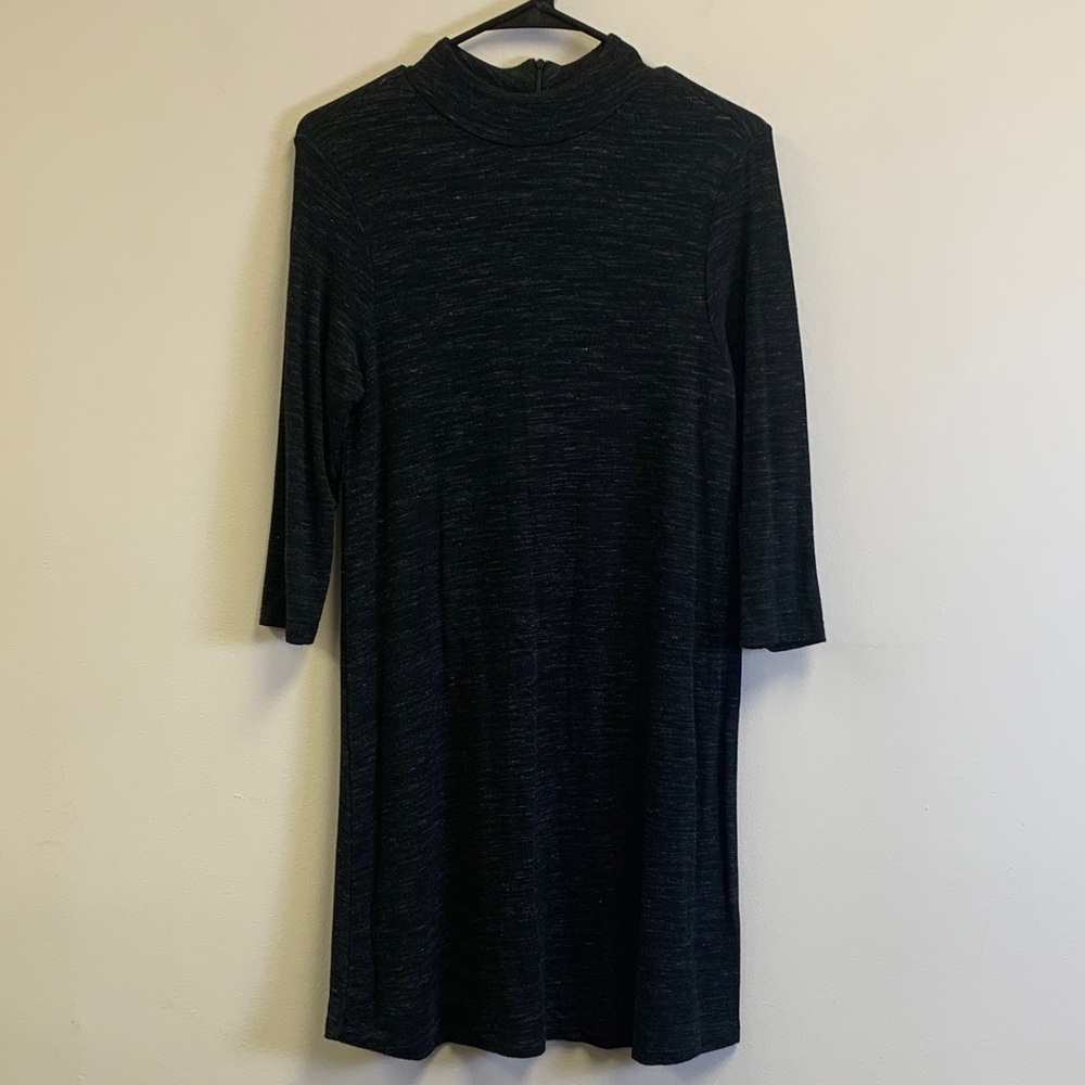 Dalia Black Long Sleeve Dress